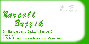 marcell bajzik business card